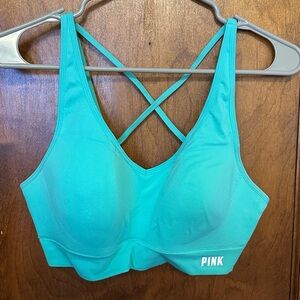 PINK Victoria's Secret Turquoise Sports Bra